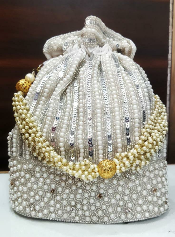 Indian Designer Embellished Potli Pouch Purse Clutch 54581 Buy